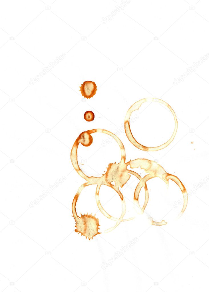 Background of coffee rings