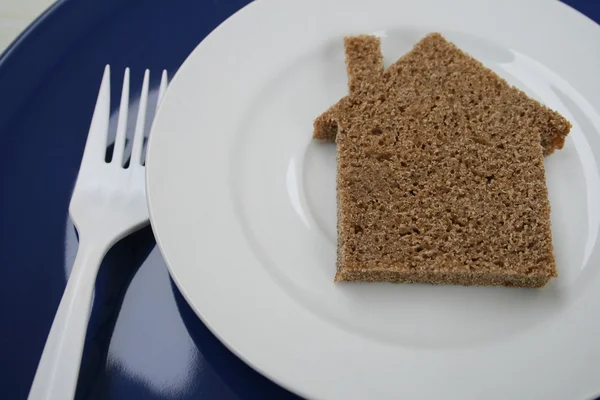 stock image The house from bread.