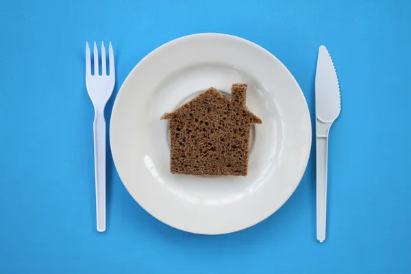 Huset från bröd. — Stockfoto