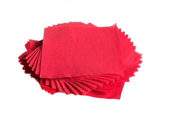 Red napkins — Stock Photo, Image