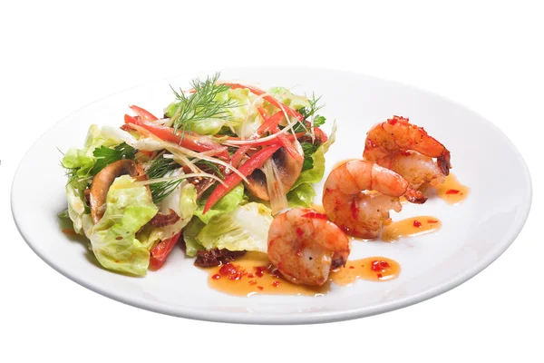 Appetizer with shrimps — Stock Photo, Image