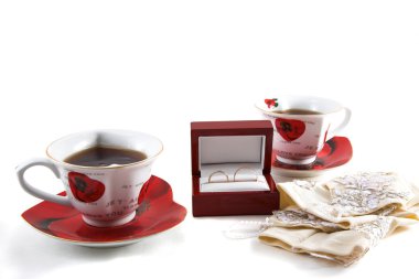 Tea and accessories clipart