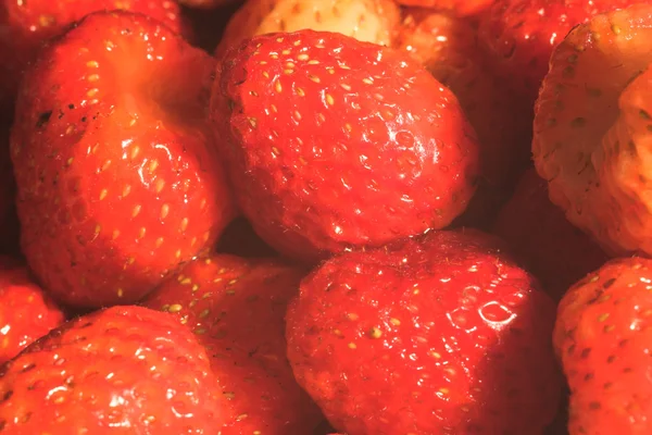 Erdbeer-Hintergrund — Stockfoto
