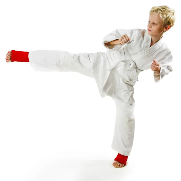 Karate chłopca — Zdjęcie stockowe