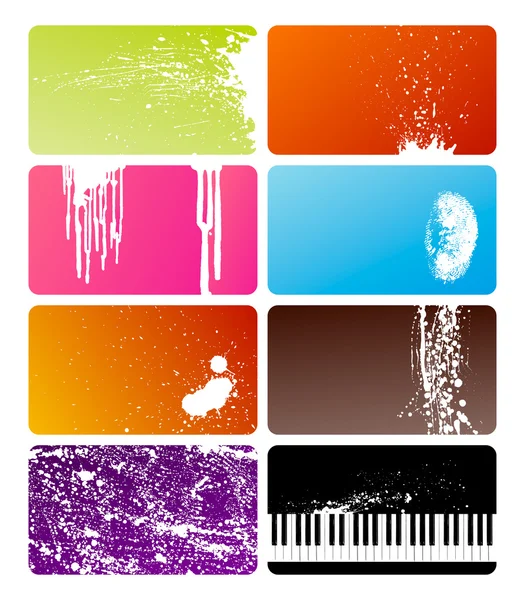 Cartes de Grunge — Image vectorielle