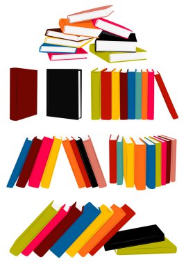 Books collection clipart