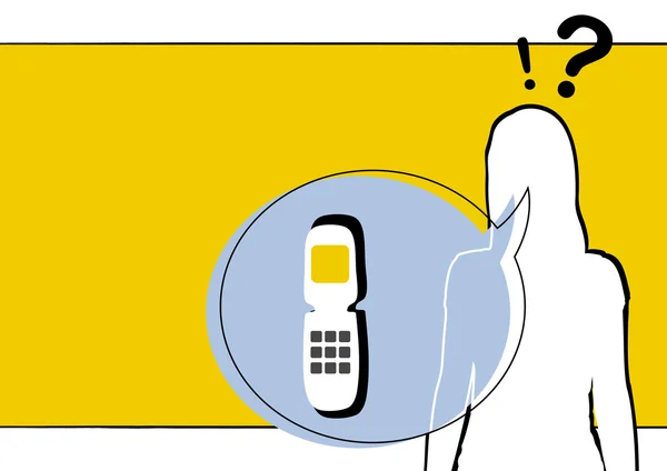Appel téléphonique — Image vectorielle