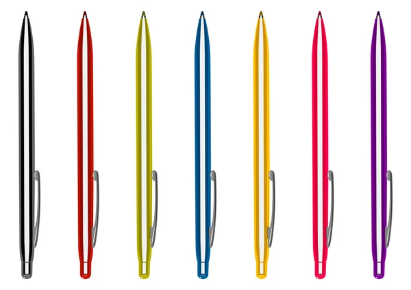 Coleção de canetas —  Vetores de Stock