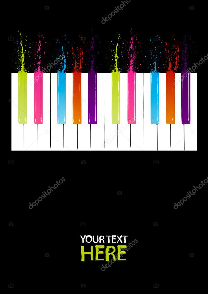 Spectrum piano keys