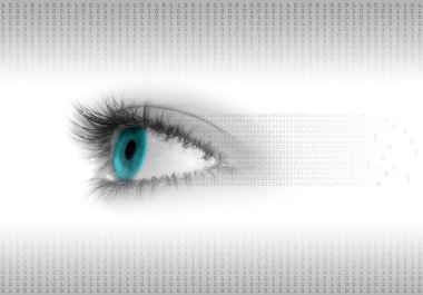 Digital eye background clipart