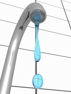 Faucet water dripping clipart