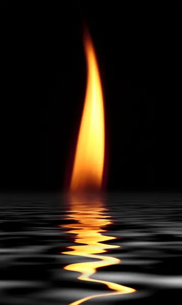Feuer und Wasser — Stockfoto
