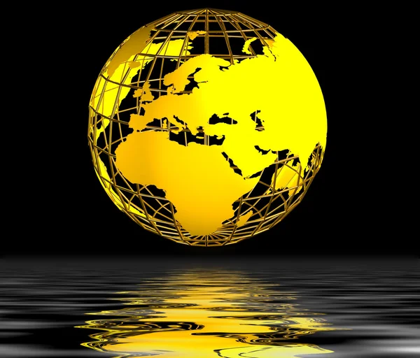 Guld globe — Stockfoto