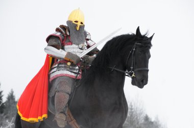 Slavic knight clipart