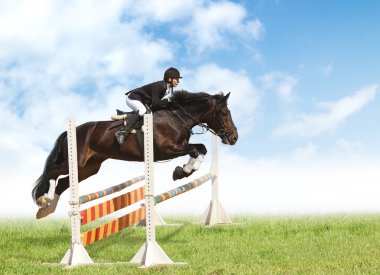 Show jumping clipart