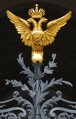 Gilt double-headed an eagle clipart