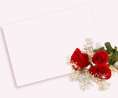 Roses and letter clipart