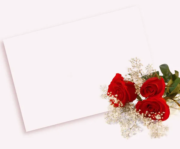 stock image Roses and letter