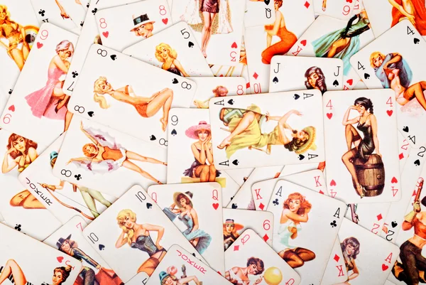 Old playing cards — Stock Photo, Image