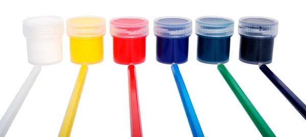 Multicolored paints — Stock Photo, Image