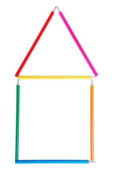 stock image The house from pencils