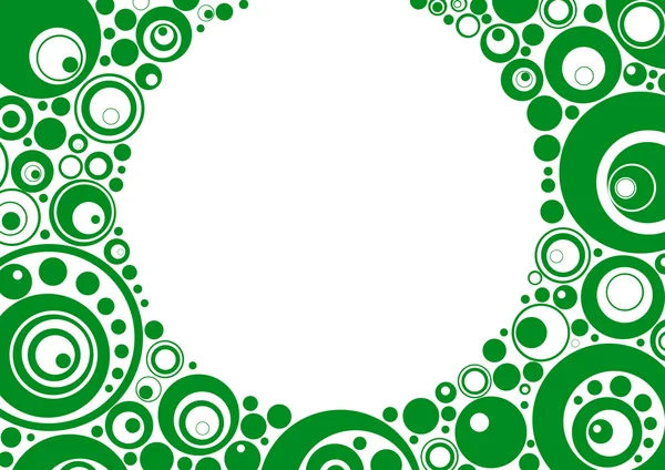 Зеленими колами — стоковий вектор