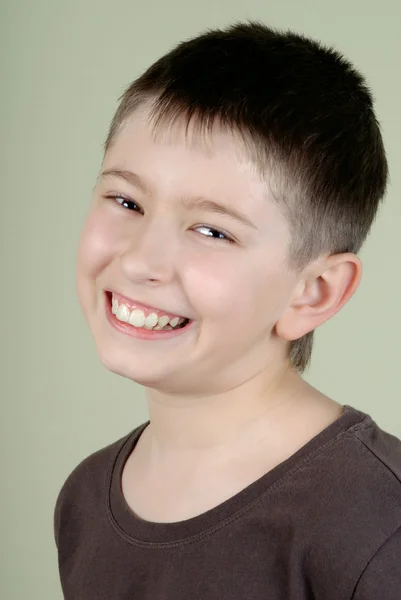Lachende jongen — Stockfoto