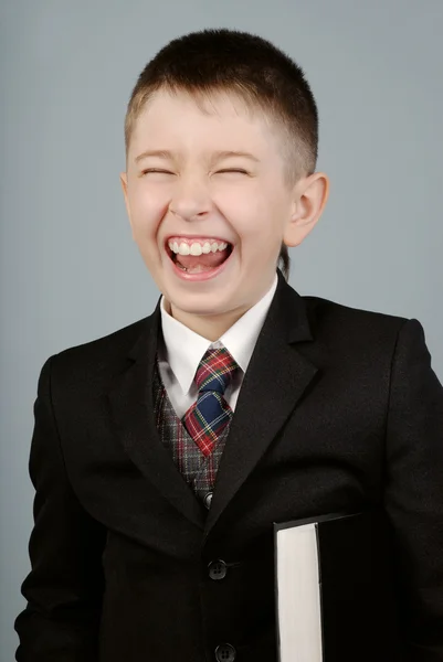 Śmiejąc się chłopiec — Zdjęcie stockowe