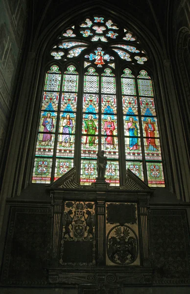 St vitus vitray pencere — Stok fotoğraf