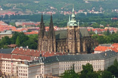St Vitus, Prague Castle and Hradcany Dis clipart