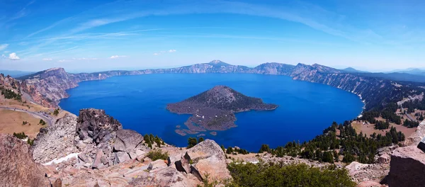 Crater Lake 45 megapixel panorama — Stock Photo, Image