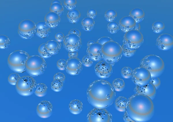 stock image Blue bubbles