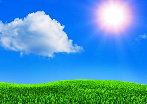Beautiful summer blue sky — Stock Photo, Image