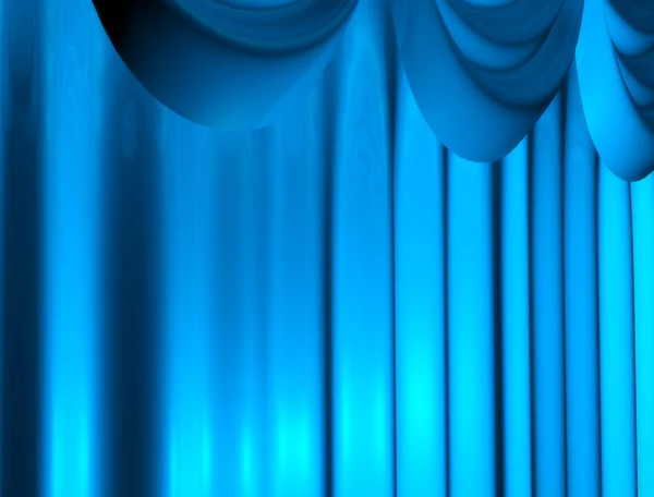 Beautiful bluecurtains background — Stock Photo, Image
