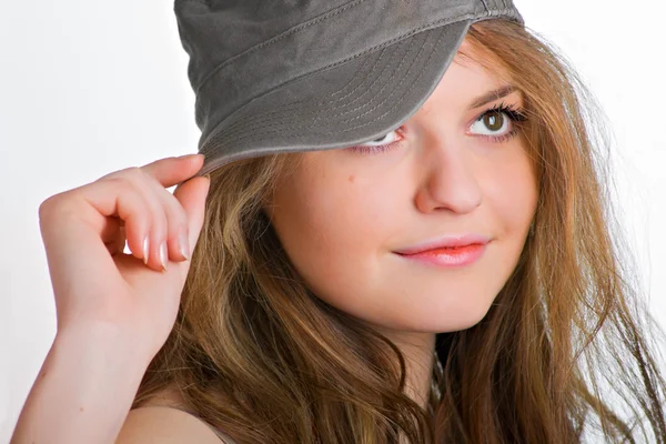Ragazza in cappello — Foto Stock