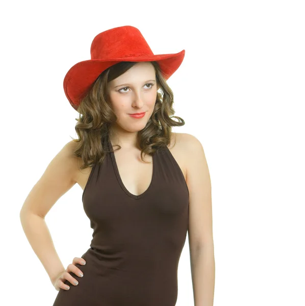 Czerwony kapelusz — Zdjęcie stockowe