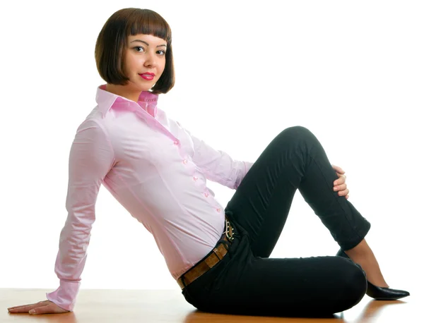 Sexual girl in trousers — Stock Photo, Image