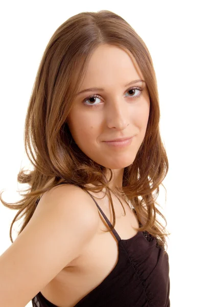Portrait of attractive young girl — Stock Photo, Image