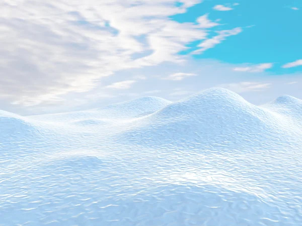 冰雪覆盖的山 — 图库照片