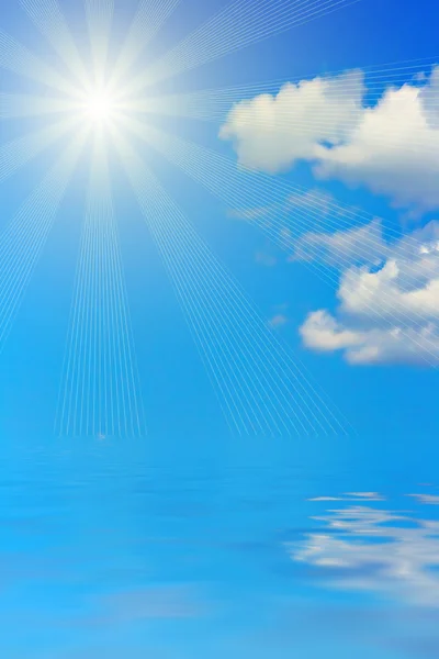 Bakgrunden består av himlen och w — Stockfoto