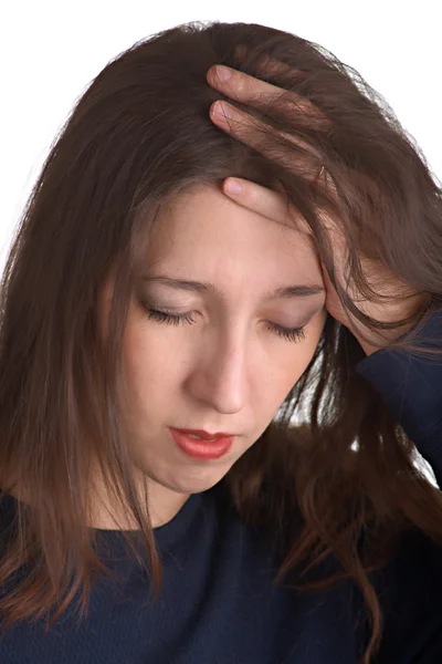 Suffers from headaches — Stock Photo, Image