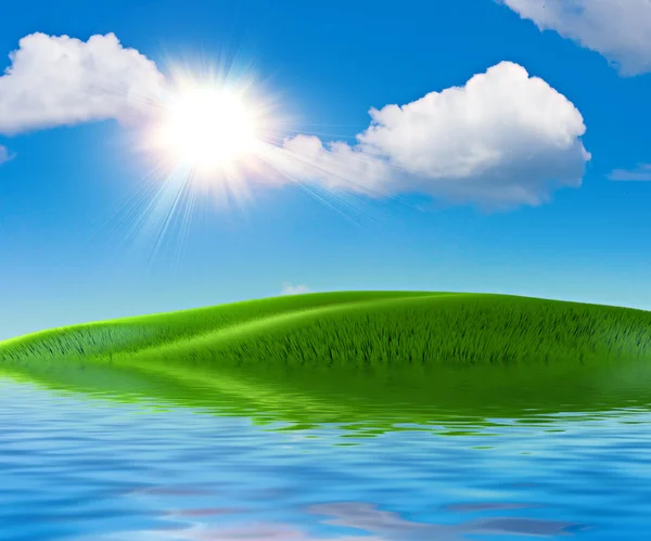 Summer water landscape — Stock Photo, Image