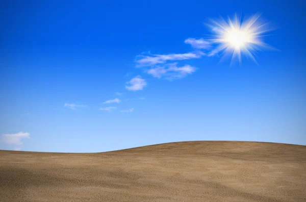Dans le désert pendant la période de chaleur — Photo