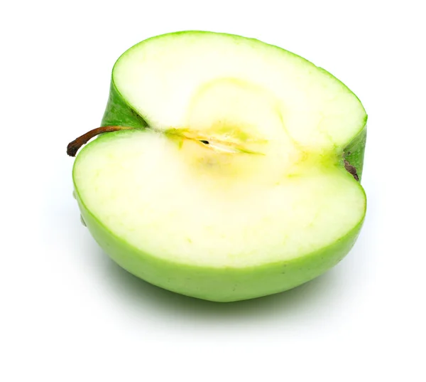 Der Teil des grünen Apfels — Stockfoto
