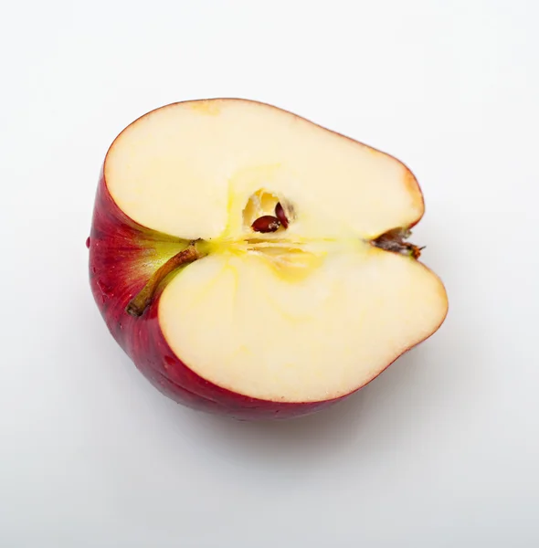 Teil des roten Apfels — Stockfoto