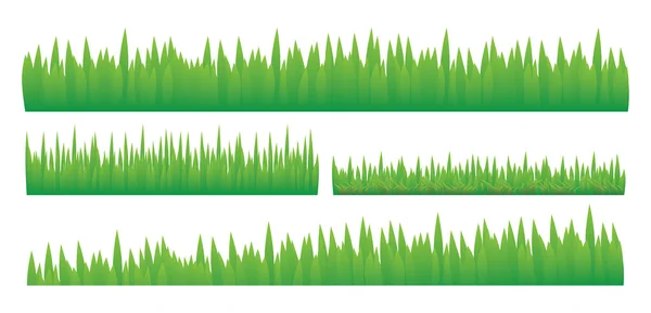 コラージュの緑の芝生 — ストックベクタ