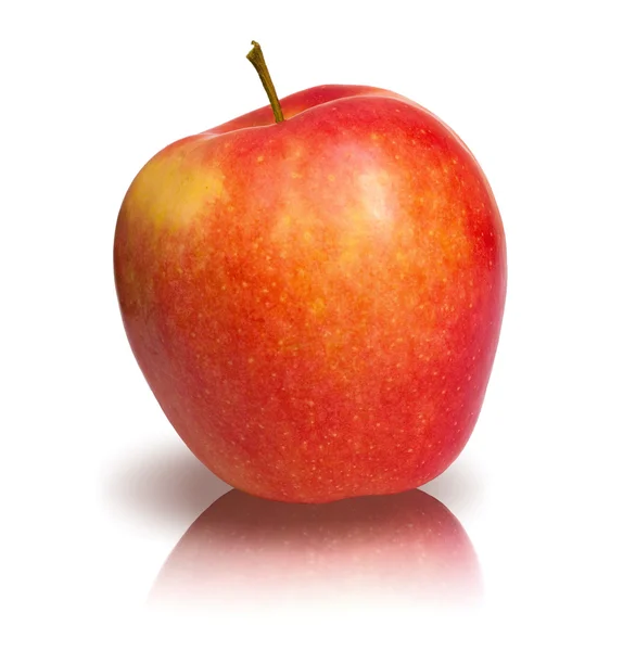 Perfekt isolerade rött äpple — Stockfoto