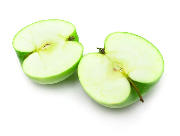 Geschnittener grüner Apfel — Stockfoto