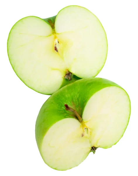 Na białym tle jabłka na biały — Zdjęcie stockowe