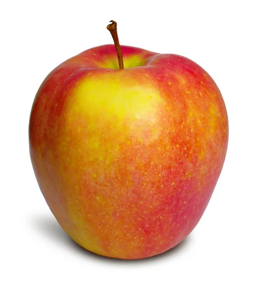 Красное яблоко с вырезкой пути — стоковое фото